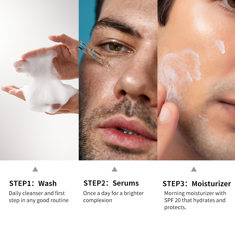 Conjunto de cuidados de pele descomplicados Syulli para homens - 3 peças