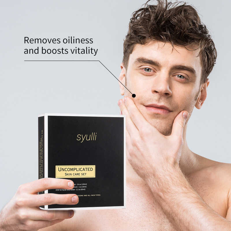 Conjunto de cuidados de pele descomplicados Syulli para homens - 3 peças
