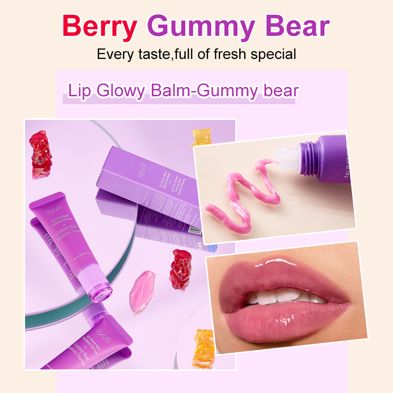 Bálsamo labial Syulli Lip Glowy – Berry & Gummy Bear