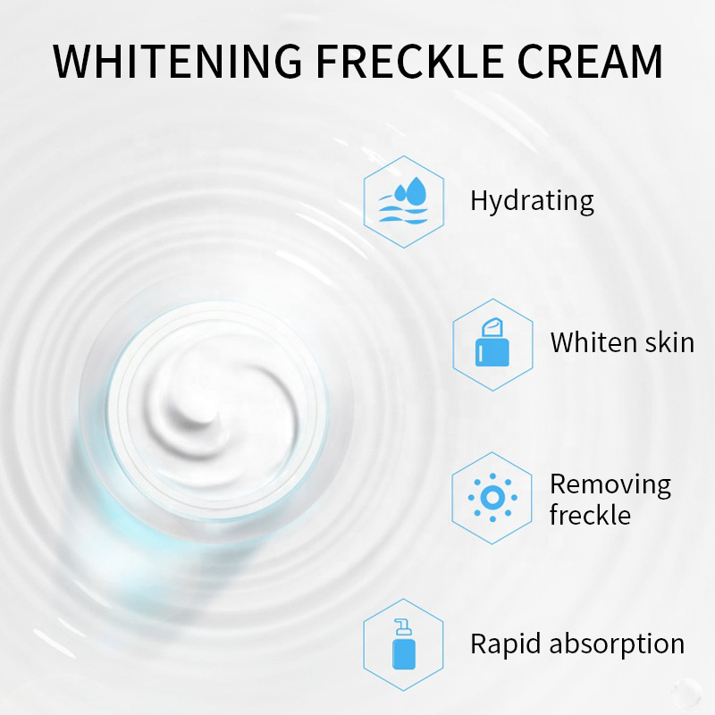 Creme facial anti-sardas clareador de marca pr&oacute;pria (7)