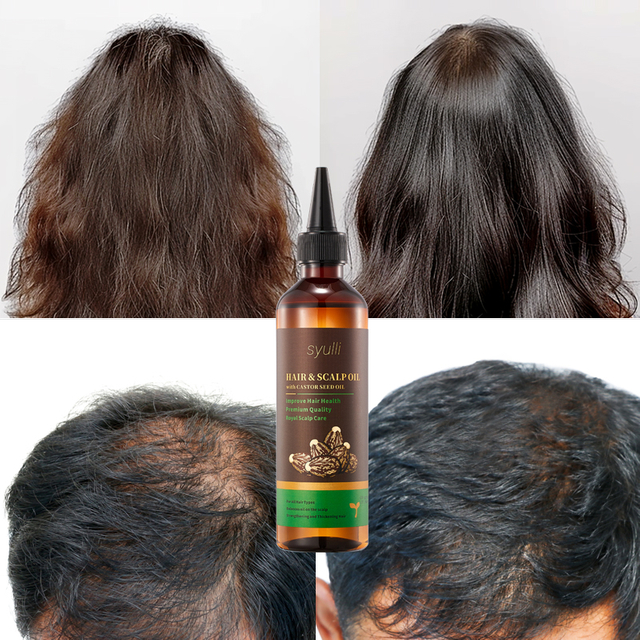 Óleo para cabelo e couro cabeludo Syulli | Semente de uva, mamona, gerânio e jasmim | Cuidados capilares premium