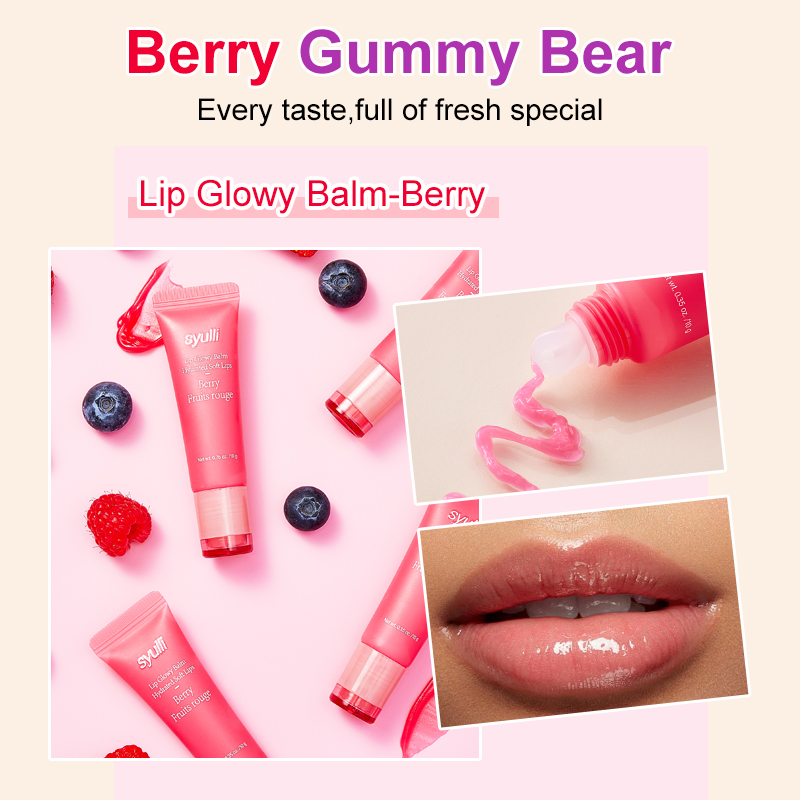 Bálsamo labial Syulli Lip Glowy – Berry & Gummy Bear