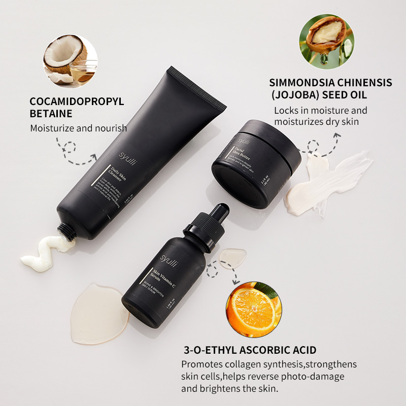 Conjunto de cuidados de pele descomplicados Syulli para homens - 3 peças