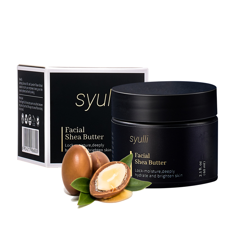 Creme de Manteiga de Karité Syulli | Creme Facial Hidratante | Adequado para pele seca
